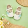 imageSoft Sole Baby Dress Shoes  Infant Baby Walking Shoes Moccasinss Rubber Sole Crib ShoesB8729apricot