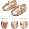imageSoft Sole Baby Dress Shoes  Infant Baby Walking Shoes Moccasinss Rubber Sole Crib ShoesB8729gold