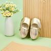 imageSoft Sole Baby Dress Shoes  Infant Baby Walking Shoes Moccasinss Rubber Sole Crib ShoesB8729gold