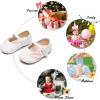 imageSoft Sole Baby Dress Shoes  Infant Baby Walking Shoes Moccasinss Rubber Sole Crib ShoesB8729white