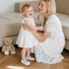 imageSoft Sole Baby Dress Shoes  Infant Baby Walking Shoes Moccasinss Rubber Sole Crib ShoesB8729white