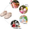 imageSoft Sole Baby Dress Shoes  Infant Baby Walking Shoes Moccasinss Rubber Sole Crib ShoesB8730beige