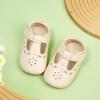 imageSoft Sole Baby Dress Shoes  Infant Baby Walking Shoes Moccasinss Rubber Sole Crib ShoesB8730beige