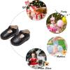 imageSoft Sole Baby Dress Shoes  Infant Baby Walking Shoes Moccasinss Rubber Sole Crib ShoesB8730black