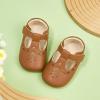 imageSoft Sole Baby Dress Shoes  Infant Baby Walking Shoes Moccasinss Rubber Sole Crib ShoesB8730brown