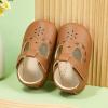 imageSoft Sole Baby Dress Shoes  Infant Baby Walking Shoes Moccasinss Rubber Sole Crib ShoesB8730brown
