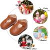imageSoft Sole Baby Dress Shoes  Infant Baby Walking Shoes Moccasinss Rubber Sole Crib ShoesB8730brown