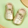 imageSoft Sole Baby Dress Shoes  Infant Baby Walking Shoes Moccasinss Rubber Sole Crib ShoesB8730gold