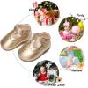 imageSoft Sole Baby Dress Shoes  Infant Baby Walking Shoes Moccasinss Rubber Sole Crib ShoesB8730gold