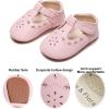 imageSoft Sole Baby Dress Shoes  Infant Baby Walking Shoes Moccasinss Rubber Sole Crib ShoesB8730pink