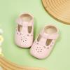 imageSoft Sole Baby Dress Shoes  Infant Baby Walking Shoes Moccasinss Rubber Sole Crib ShoesB8730pink