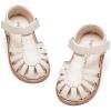 imageFelix ampamp Flora Toddler Girls Sandals Flower Girl Shoes Soft Rubber Princess Summer Flat ShoesBc322beige