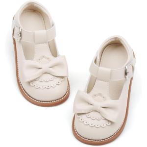 imageFelix ampamp Flora Toddler Little Girl Princess Dress ShoesMary Jane Flats for Girl Party School ShoesB404beige