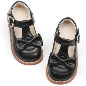 imageFelix ampamp Flora Toddler Little Girl Princess Dress ShoesMary Jane Flats for Girl Party School ShoesB404black