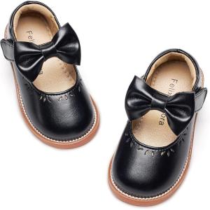 imageFelix ampamp Flora Toddler Little Girl Princess Dress ShoesMary Jane Flats for Girl Party School ShoesB418black