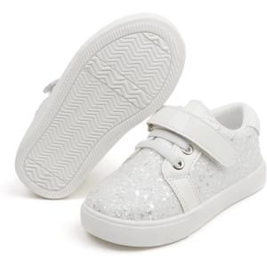 imageFelix ampamp Flora ToddlerLittle Kid Girls Running Shoes Sports Sneakers Princess Casual Glitter ShoesBs815glitter White