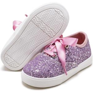 imageFelix ampamp Flora ToddlerLittle Kid Girls Running Shoes Sports Sneakers Princess Casual Glitter ShoesBs821glitter Purple