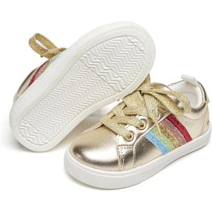imageFelix ampamp Flora ToddlerLittle Kid Girls Running Shoes Sports Sneakers Princess Casual Glitter ShoesBs824gold