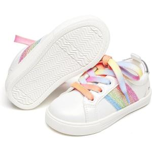 imageFelix ampamp Flora ToddlerLittle Kid Girls Running Shoes Sports Sneakers Princess Casual Glitter ShoesBs824white