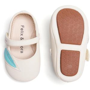imageSoft Sole Baby Dress Shoes  Infant Baby Walking Shoes Moccasinss Rubber Sole Crib ShoesB8729apricot