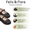 imageFelix ampamp Flora Toddler Girl Dress Shoes  Flower Girl Ballet Flats School Wedding PartyB891black