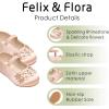 imageFelix ampamp Flora Toddler Girl Dress Shoes  Flower Girl Ballet Flats School Wedding PartyB891dark Nude