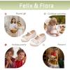 imageFelix ampamp Flora Toddler Girl Dress Shoes  Flower Girl Ballet Flats School Wedding PartyB891ivory White