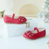imageFelix ampamp Flora Toddler Girl Dress Shoes  Flower Girl Ballet Flats School Wedding PartyB891red