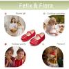imageFelix ampamp Flora Toddler Girl Dress Shoes  Flower Girl Ballet Flats School Wedding PartyB891red