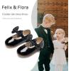 imageFelix ampamp Flora Toddler Girl Dress Shoes  Flower Girl Ballet Flats School Wedding PartyB903black