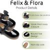 imageFelix ampamp Flora Toddler Girl Dress Shoes  Flower Girl Ballet Flats School Wedding PartyB903black