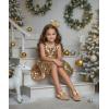 imageFelix ampamp Flora Toddler Girl Dress Shoes  Flower Girl Ballet Flats School Wedding PartyB903glitter Gold