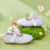 imageFelix ampamp Flora Toddler Girl Dress Shoes  Flower Girl Ballet Flats School Wedding PartyB903glitter White