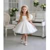 imageFelix ampamp Flora Toddler Girl Dress Shoes  Flower Girl Ballet Flats School Wedding PartyB903glitter White