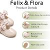 imageFelix ampamp Flora Toddler Girl Dress Shoes  Flower Girl Ballet Flats School Wedding PartyB903nude