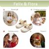 imageFelix ampamp Flora Toddler Girl Dress Shoes  Flower Girl Ballet Flats School Wedding PartyB903s Champagne Gold