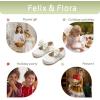 imageFelix ampamp Flora Toddler Girl Dress Shoes  Flower Girl Ballet Flats School Wedding PartyB903s Ivory