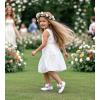 imageFelix ampamp Flora Toddler Girl Dress Shoes  Flower Girl Ballet Flats School Wedding PartyB903s White