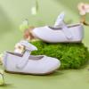 imageFelix ampamp Flora Toddler Girl Dress Shoes  Flower Girl Ballet Flats School Wedding PartyB903s White