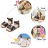 imageFelix ampamp Flora Toddler Girl Sandals  Flower Girl Dress Shoes Open Toe Little Kid Summer FlatsBc205 Black
