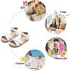 imageFelix ampamp Flora Toddler Girl Sandals  Flower Girl Dress Shoes Open Toe Little Kid Summer FlatsBc205 White