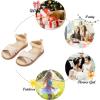 imageFelix ampamp Flora Toddler Girl Sandals  Flower Girl Dress Shoes Open Toe Little Kid Summer FlatsBc205nude