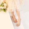 imageFelix ampamp Flora Toddler Girl Sandals  Flower Girl Dress Shoes Open Toe Little Kid Summer FlatsBc214nude