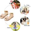 imageFelix ampamp Flora Toddler Girl Sandals  Flower Girl Dress Shoes Open Toe Little Kid Summer FlatsBc214nude