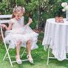 imageFelix ampamp Flora Toddler Girl Sandals  Flower Girl Dress Shoes Open Toe Little Kid Summer FlatsBc214white
