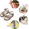 imageFelix ampamp Flora Toddler Girl Sandals  Flower Girl Dress Shoes Open Toe Little Kid Summer FlatsBc276black