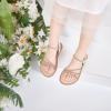 imageFelix ampamp Flora Toddler Girl Sandals  Flower Girl Dress Shoes Open Toe Little Kid Summer FlatsBc276gold