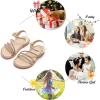 imageFelix ampamp Flora Toddler Girl Sandals  Flower Girl Dress Shoes Open Toe Little Kid Summer FlatsBc276gold