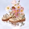 imageFelix ampamp Flora Toddler Girl Sandals  Flower Girl Dress Shoes Open Toe Little Kid Summer FlatsBc276rose Gold