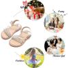 imageFelix ampamp Flora Toddler Girl Sandals  Flower Girl Dress Shoes Open Toe Little Kid Summer FlatsBc276silver